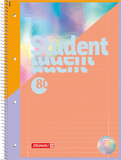 Brunnen Spiral Notebook Ruled A4 160 Sheets 1pcs