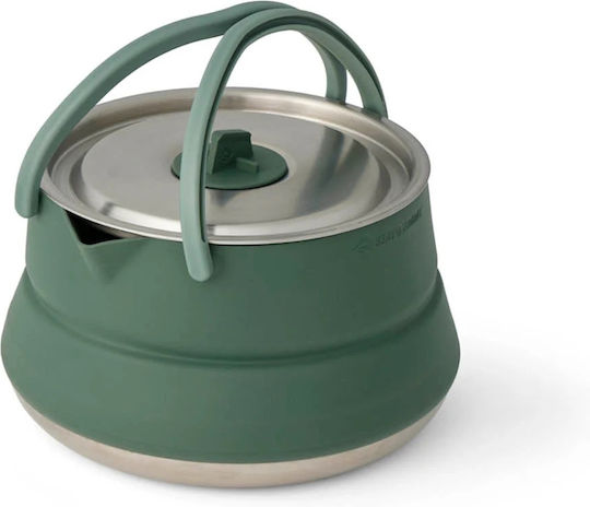 Detour Stainless Steel Collapsible Πτυσσομενος Βραστηρας 1.6l Sea To Summit 104518 Πράσινο