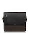 Leder Herren Tasche Bote Schwarz