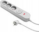 Plastrol Power Strip Safety 3 Sockets with Switch and Cable 1.5m Gray
