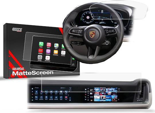 Matte Grizzglass Auto-Audiozubehör Displayschutzfolie Porsche Panamera 3 12.3" + 10.9" 2024 2in1