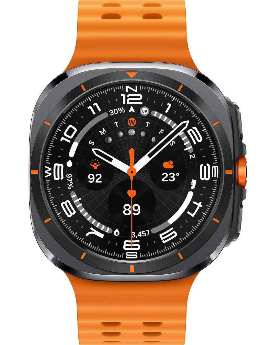 Samsung Galaxy Watch Ultra (2025) Titanium 47mm Αδιάβροχο με eSIM και Παλμογράφο (Γκρι) (SM-L705FZA2EUE)