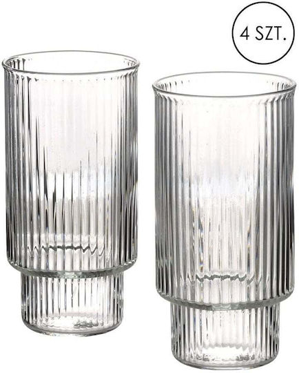 Lumarko Glass Set from Glass 400ml 4 Pieces