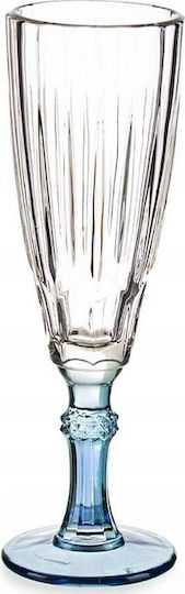 Vivalto Glass Champagne made of Glass in Blue Color Goblet 170ml