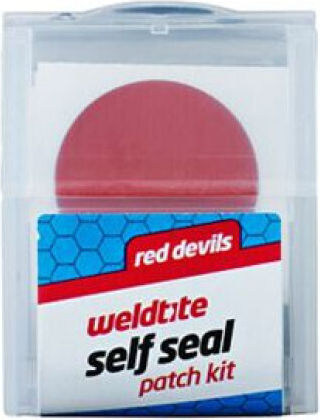 Weldtite Κιτ Επιδιόρθωσης Σαμπρέλας Red Devils Self Seal Patch Kit 6 X Αυτοκόλλητα Μπαλώματα Κουτί 20 Τεμ Wld-01021