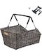 Basil Cento Rattan Look Mik Rear Luggage Basket Mik System Ready To Go Waterproof Nature Brown New 2025