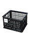Basil Bicycle Crate M Handlebar Rack Basket 29.5L Recycled Synthetic Black New
