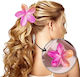 XL Blumen Ombre Haarspange Rosa-Orange 7,5 X 7,5cm Sp381