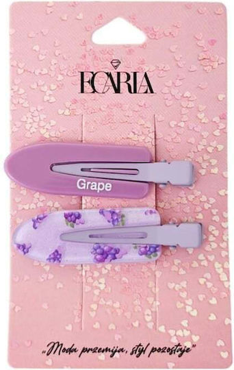 Set 2 Hair Clips Hairpins Grape Sp394