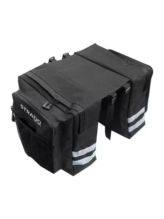 Rear Bicycle Bag Strado Rack 18l Strado Black