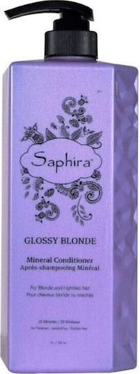 Fudge Saphira Hair Conditioner Blonde Hair Glossy Designed Blonde Hair 1000ml