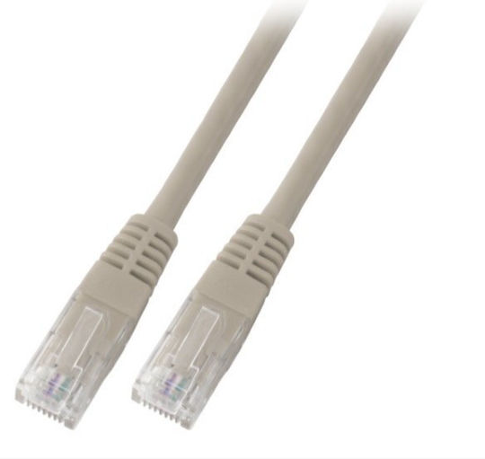 Patchcord RJ45 U UTP Cat 5e PVC CCA Gri 0.5m