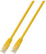 Patchcord Rj45 U Utp Cat 5e Pvc Cca Yellow 0.25m