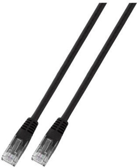 Patchkabel Rj45 U UTP Kat.5e PVC Cca Schwarz 1m
