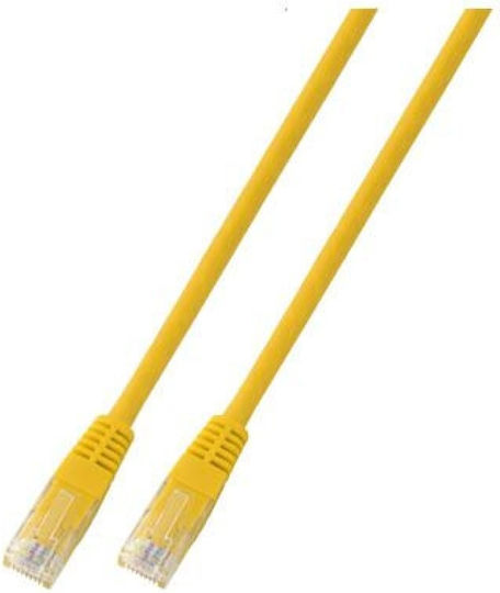 Patchcord Rj45 U Utp Cat 5e Pvc Cca Yellow 3m