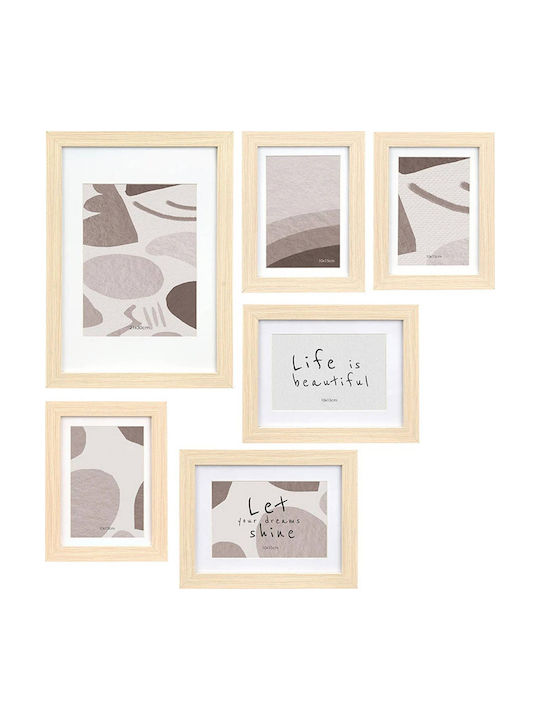 Giftdecor Wall Photo Frame Mural 7 Different Size Picture Frames