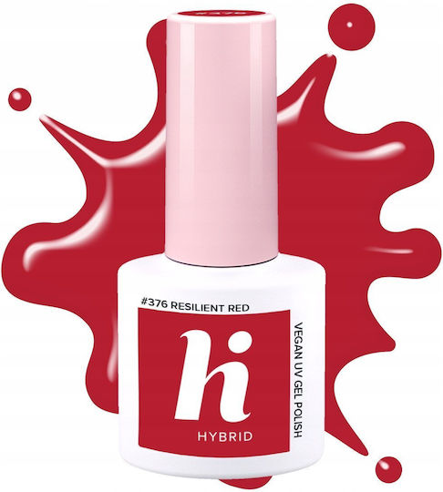 Hi Hybrid Glossy Βερνίκι Νυχιών 376 Resilient Red