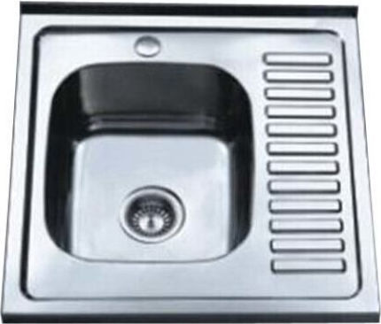 Tredi Ένθετος Inox Μ60xΠ60cm Ασημί