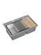 GraniteQ Drop-In Chiuvetă Inox L76xW50cm Argintiu