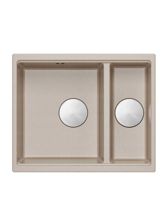GraniteQ Undermount Sink Synthetic Granite W56xD46cm Beige