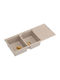GraniteQ Drop-In Spüle aus Verbundgranulat B116xT50cm Beige