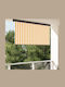 vidaXL Seitenrolloschatten Terrasse Weiß 2.2x2.5m