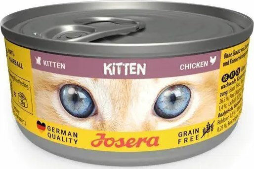 Josera Wet Food for Young Cats in Cans with Chicken 85gr