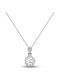 Ortaxidis Rosette from White gold 14K with Zircon