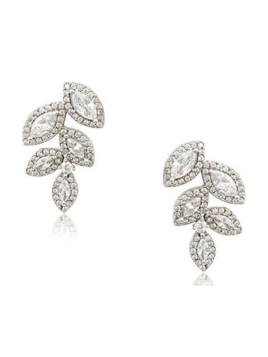 Rubini Earrings made of Silver with Stones