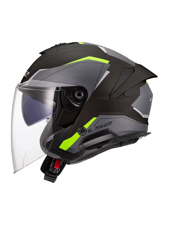 LS2 Verso II OF618 Air Matt Black H-V Yellow Κρ...