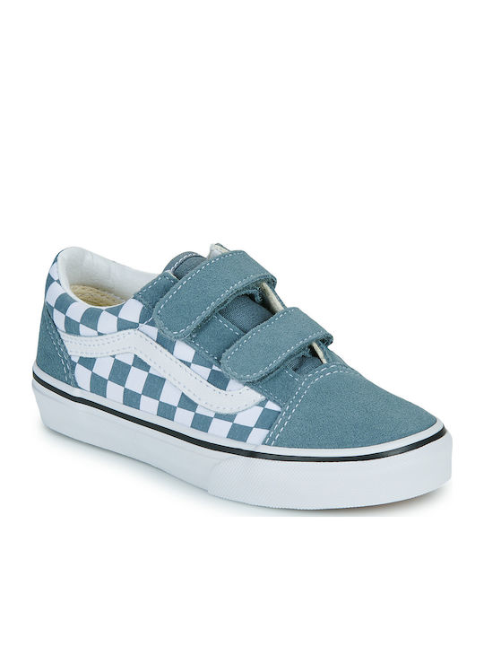 Vans Old Skool V Παιδικά Sneakers με Σκρατς Μπλε