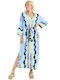 Summer Midi Satin Lilac Dress