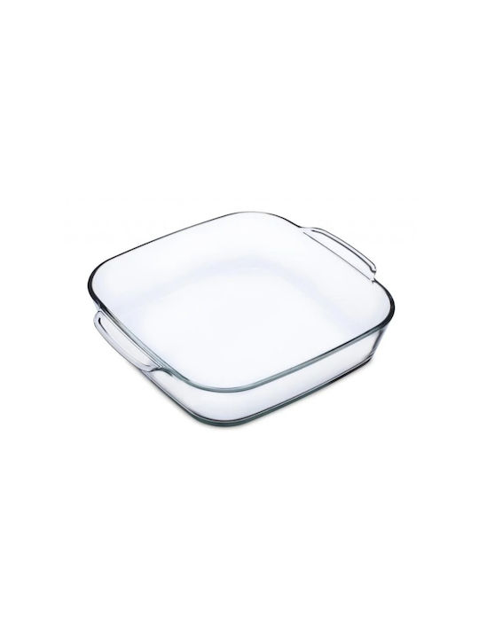Simax Pătrat Vas de Gătit Rezistent la Căldură Sticlă cu Capac 1600ml 1buc