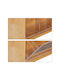 Relaxdays Caseta Pentru Ceai Cu Capac Din Lemn 11.5x8x39cm