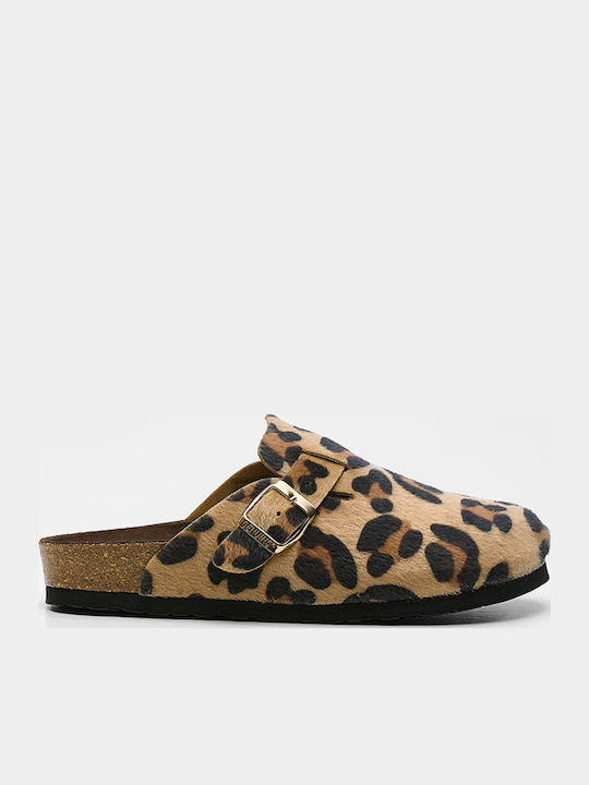 Anatomice Din Piele Papuci de Damă Leopard