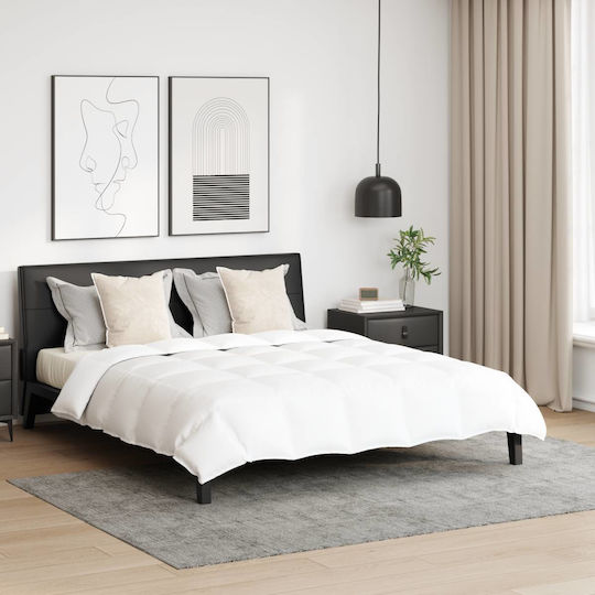 vidaXL Bettdecken-Set Doppelbett 200x220cm White 3Stück