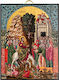 Artis Gilding & Restoring The Gilded Palm Sunday Icon 18th Century 14 X 18 Cm