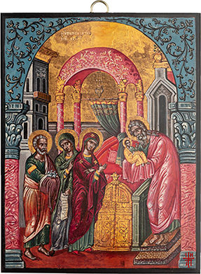Artis Gilding & Restoring Die Verkündigung Christi Heiligenikone 18. Jahrhundert 14 X 18 Cm