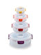 Joseph Joseph Set Plastic Multicolour Lunch Boxes 12.6x26.8cm 4 Pieces