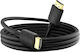 Swissten HDMI 2.0 Кабел 4K 60Hz Телевизори Златно Покрити Конектори 1 М Черен