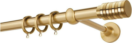 Zogometal Metallic Curtain Pole Double with Rail Φ25mm 300cm Matte Grey