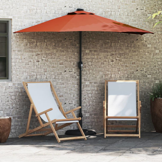 Hanging Aluminum Orange Garden & Terrace Parasol 2.23x2.23xHeight 2.23m