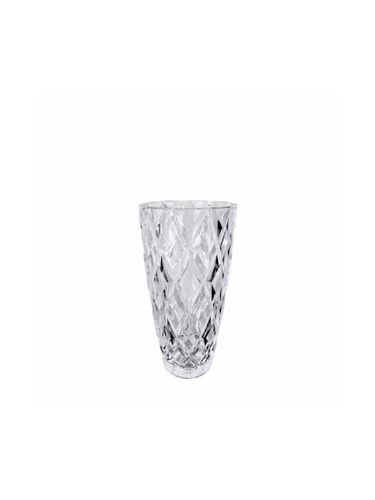 Homestyle Decorative Vase Vogue Transparent 10.6x10.6x23cm