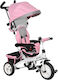 HomCom Convertible Kids Tricycle with Parental Handle 6 in 1 for 1-5 Years Pink
