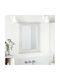 vidaXL Wall Mirror with White Wooden Frame 70x55.5cm 1pcs