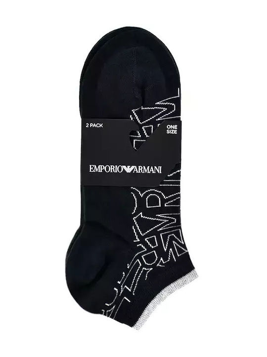 Emporio Armani Herren Socken Blue 2Pack