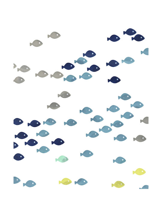 Cyclops Fish Shower Curtain Fabric 180x180cm