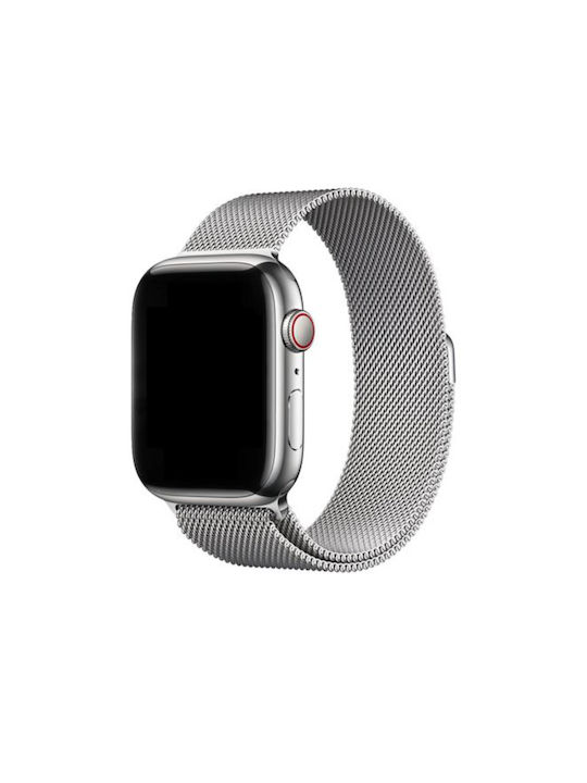 Decoded Milanese Magnetisches Armband für Apple Watch 41mm in Silber