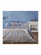 Dimcol Duvet Cover Single 160x240 Kallirroi 604 Grey-blue