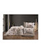 Dimcol Duvet Cover Single 160x240 Dioni 600 White-mocha